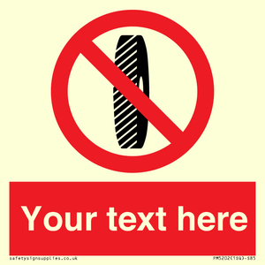 Custom Do Not Change Grinding Wheel Sign